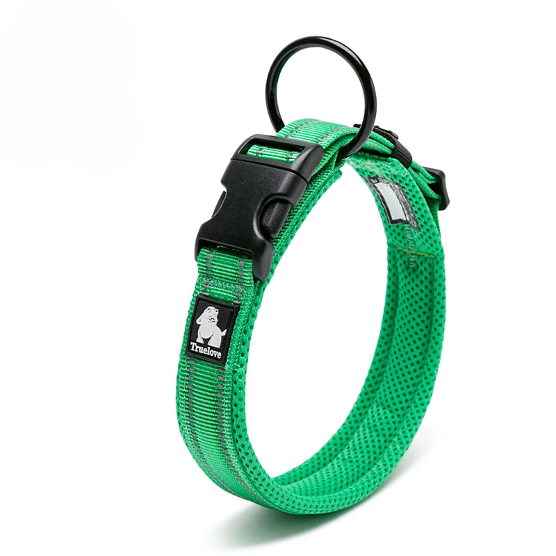 Dog Walking Collar Comfort Padded with Buckle Nylon Traveling Collar Tactical Dog Suplies 11 Colors Size XXS-XXXL