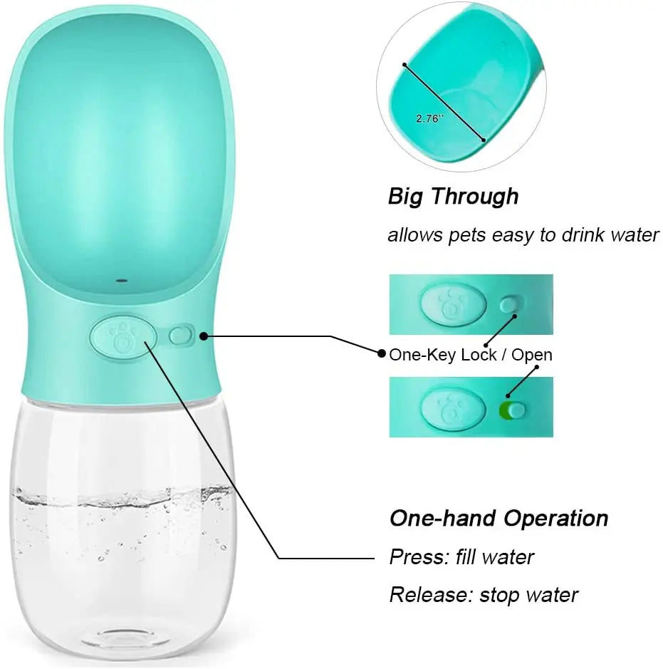 Pet Dog Water Bottle Portable Drinking water feeder for Dogs Outdoor Travel Water Bottle Dogs Water Bowl Pet Supplies