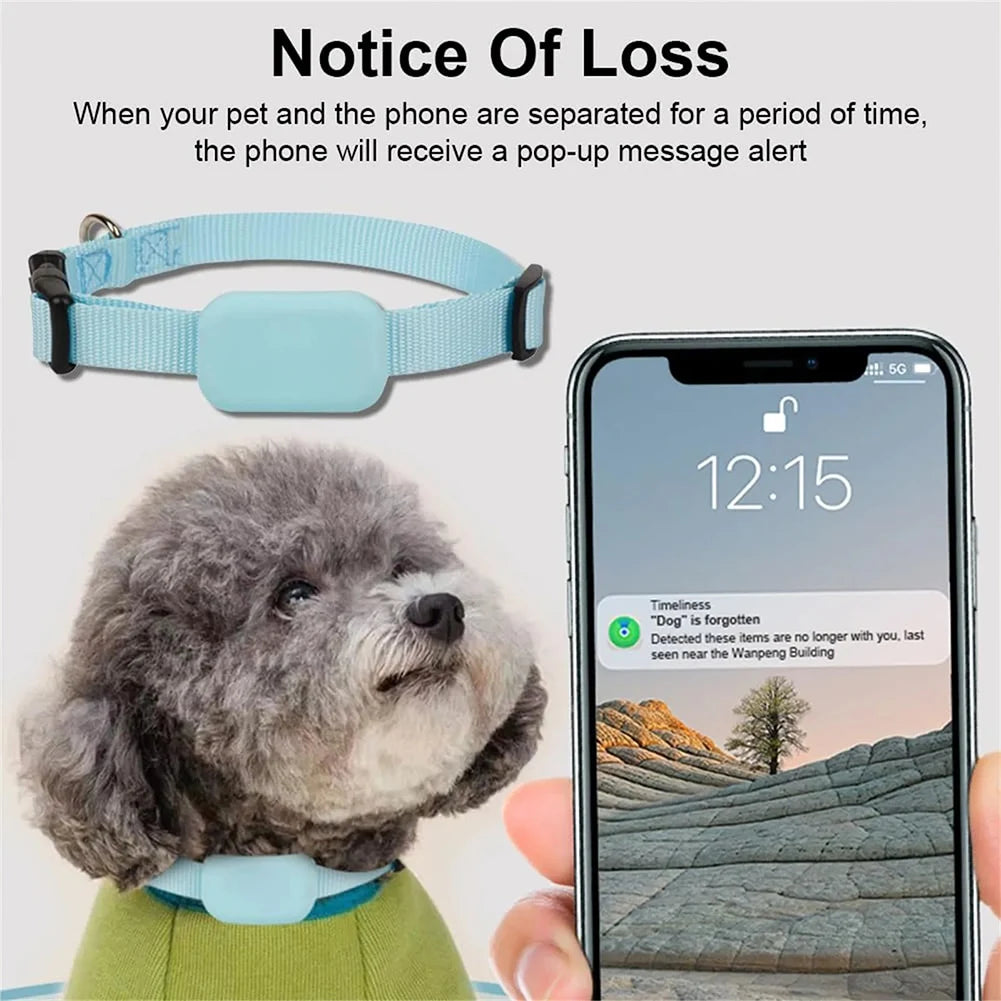 Pet GPS Tracker with Adjustable Collar Dog Tracker Smart Pet Locator Cat Tracker for Dogs and Cats