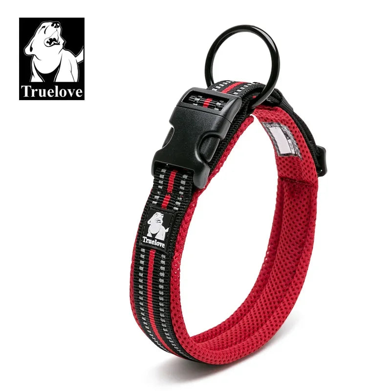 Pet Dog Collar Nylon Adjustable Webbing Padded Soft Reflective Durable Heavy Duty Training Custom Luxury Cat TLC5011