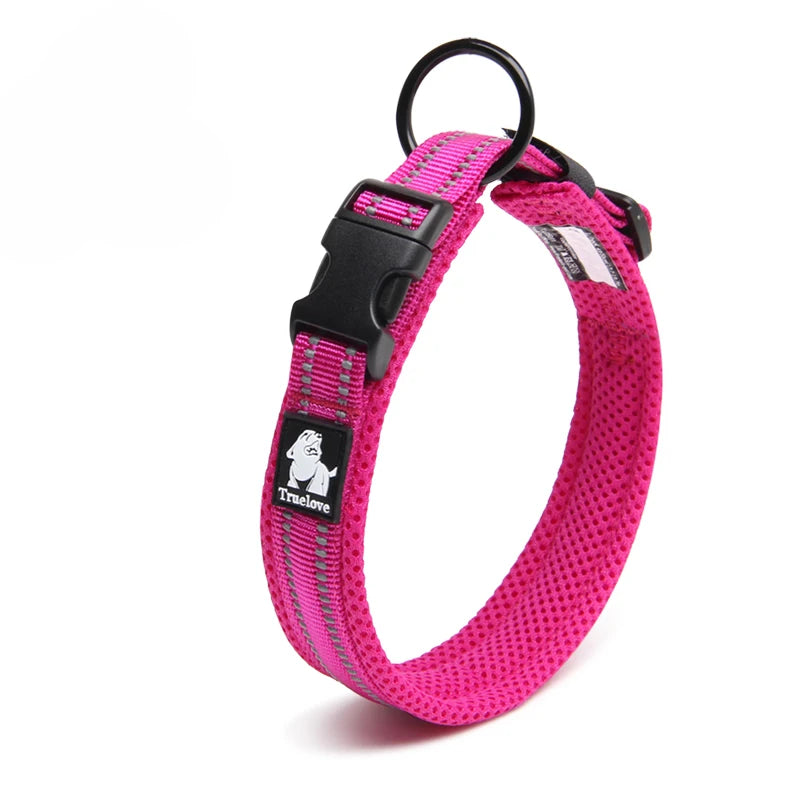 Dog Walking Collar Comfort Padded with Buckle Nylon Traveling Collar Tactical Dog Suplies 11 Colors Size XXS-XXXL