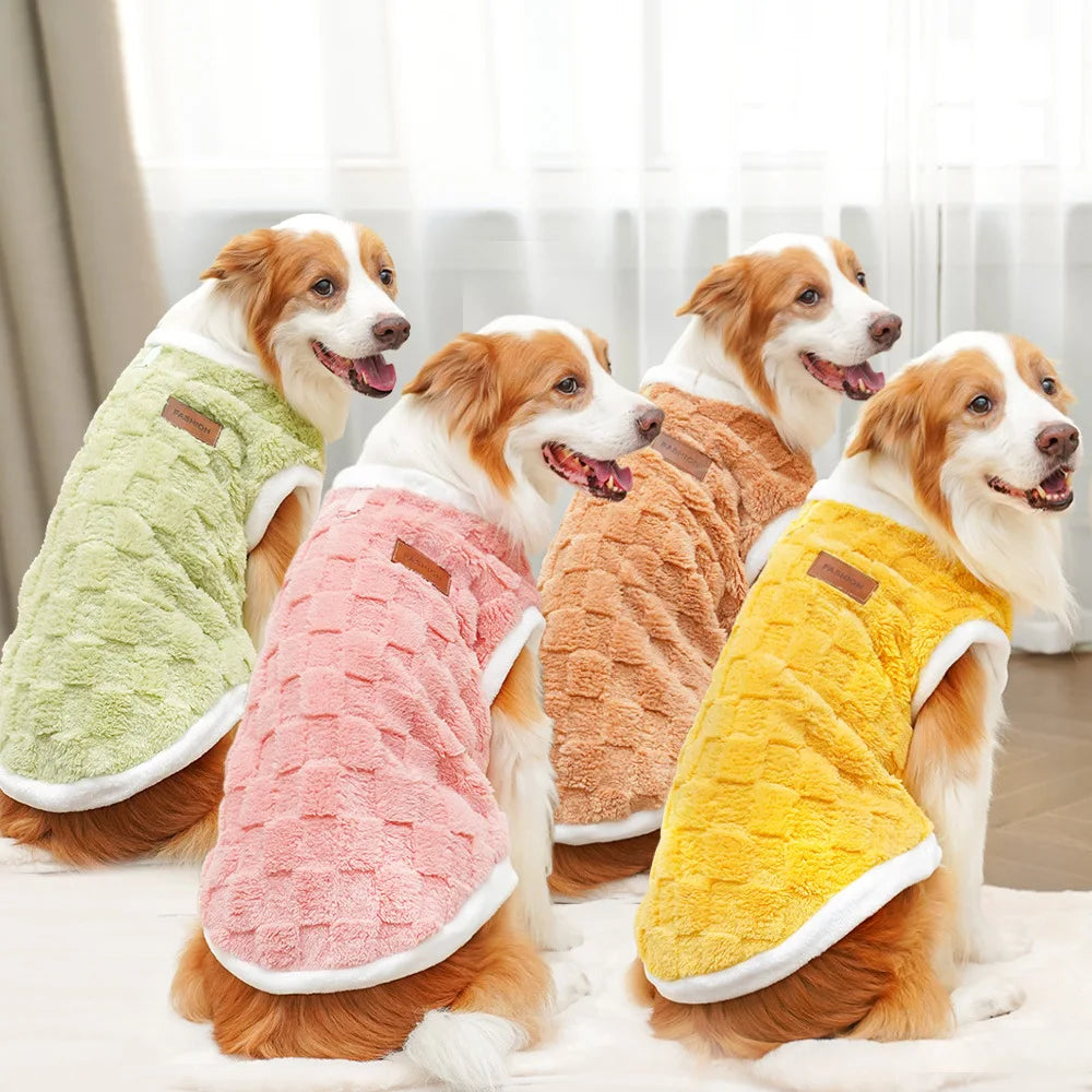 Pet Accessories Winter Dog Clothes for Dogs S-8XL Warm Dogs Coat Schnauzer Pug Clothing Sweatshirts Casual Dog Cat Clothing
