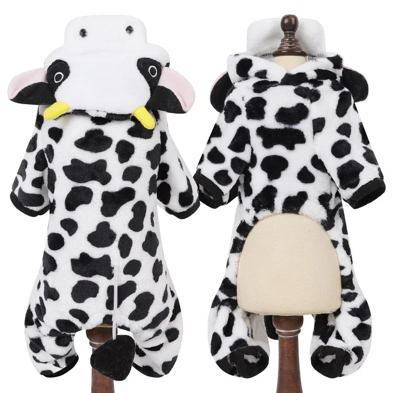 Flannel Dog Cat Jumpsuits Pet Clothes for Small Medium Dogs Soft Comfortable Winter Warm Dog Costume  Chihuahua Teddy Pet Coats
