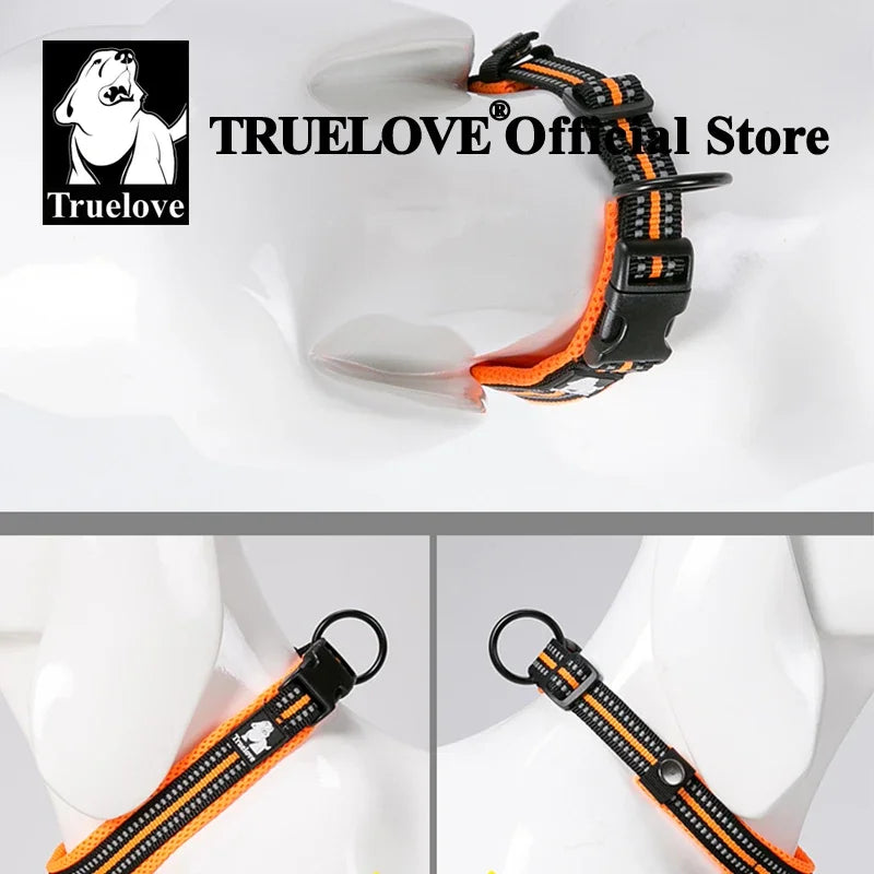 Pet Dog Collar Nylon Adjustable Webbing Padded Soft Reflective Durable Heavy Duty Training Custom Luxury Cat TLC5011