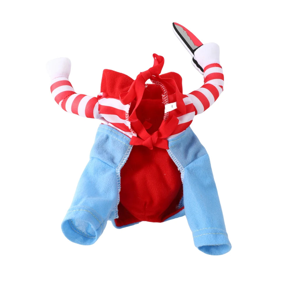 Cute Funny Dog Clothes Halloween Pet Costume For Small Big Dogs Cats Adjustable Puppy Cosplay Outfits Jumpsuit Pug Party Apparel