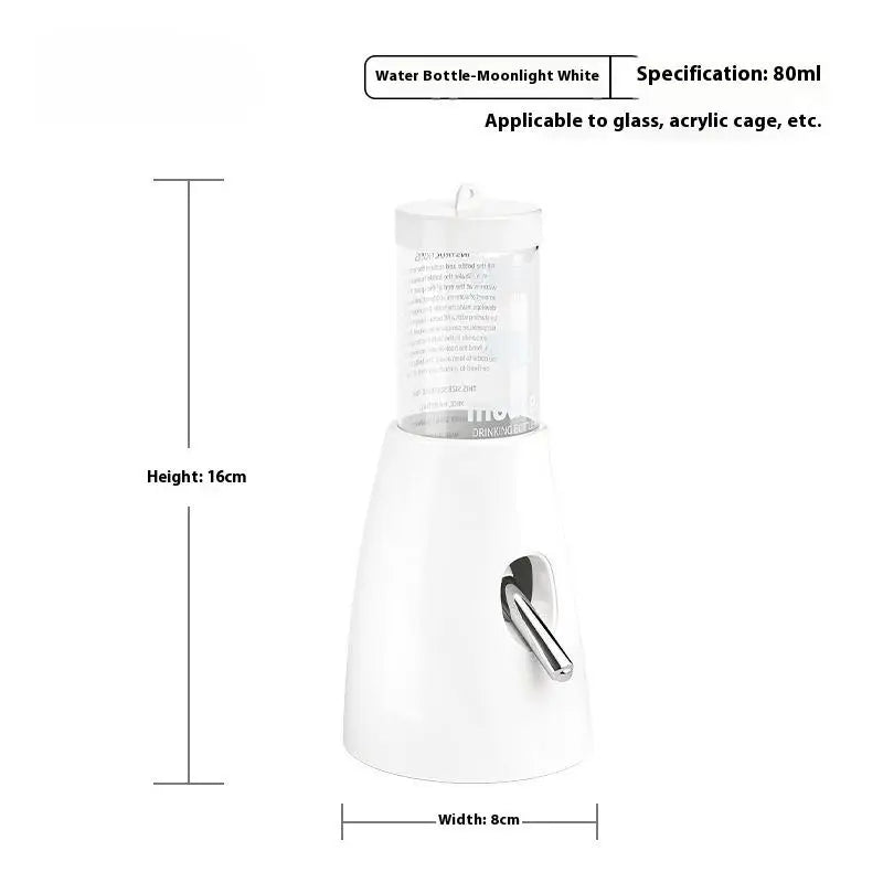 2In1 Hamster Feeder And Waterer Large Capacity Leakproof Automatic Feeder Food Water Dispenser Leak Proof Food Feeding Supplies