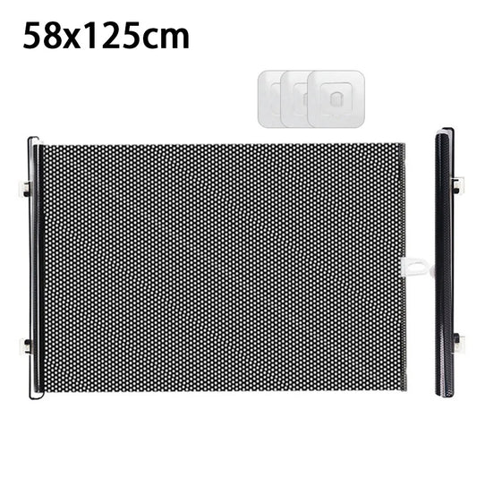 Retractable Pet Fence Barrier with Universal Hooks Folding Pet Safety Gate Easy Installation Pet Isolation Gate