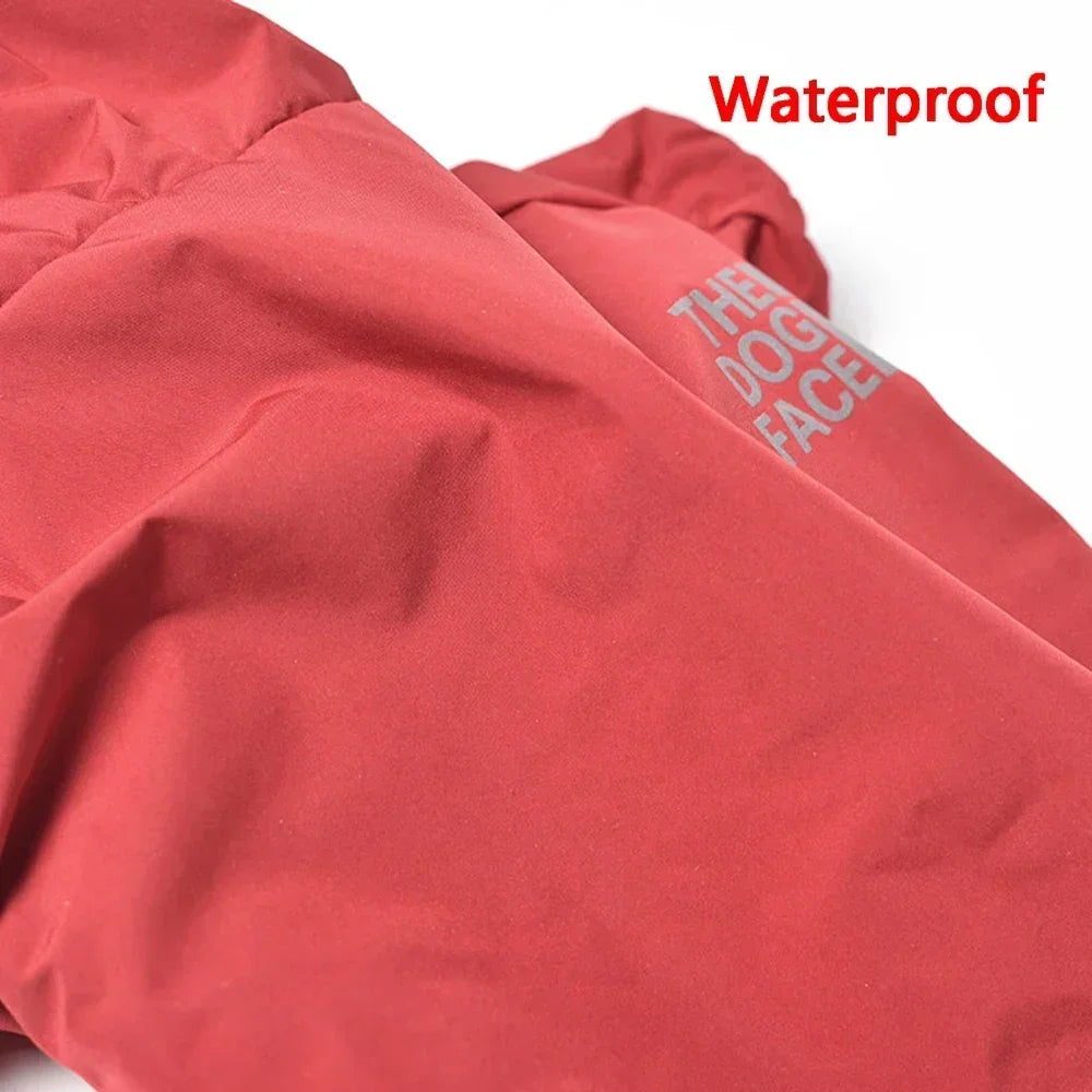 Reflective Pet Clothes Autumn Winter Pet Dog Waterproof Warm Coat Cotton Hooded Jacket The Dog Face Small Dog Clothes Dog tuxedo