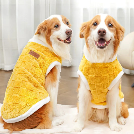 Pet Accessories Winter Dog Clothes for Dogs S-8XL Warm Dogs Coat Schnauzer Pug Clothing Sweatshirts Casual Dog Cat Clothing